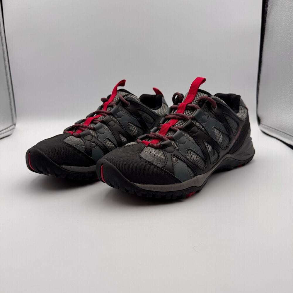 Merrell Women's 7.5 Siren Hex Q2 Turbulence Hiking Shoe - Black Grey Red